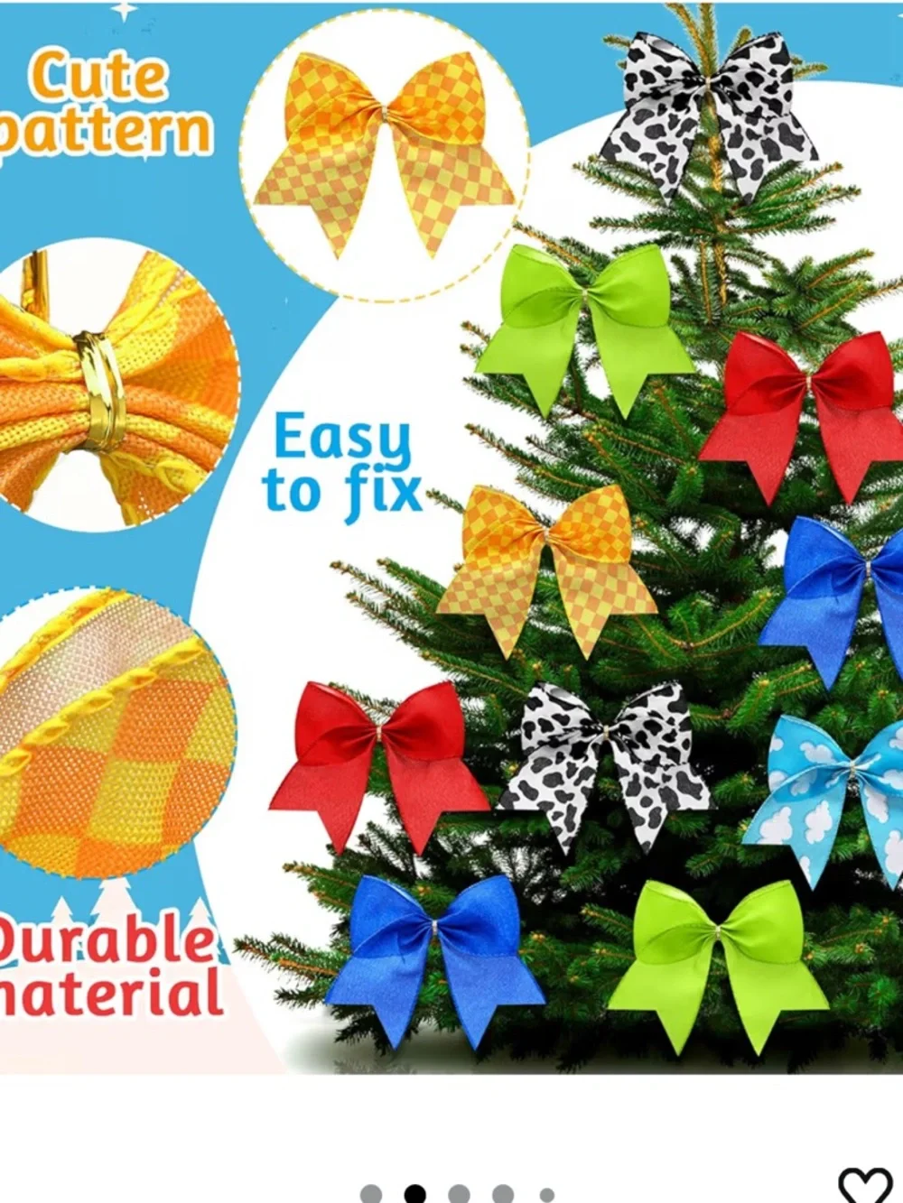 12 Pcs Toy Story Cartoon Theme Bows Ornaments party decor Christmas nwt